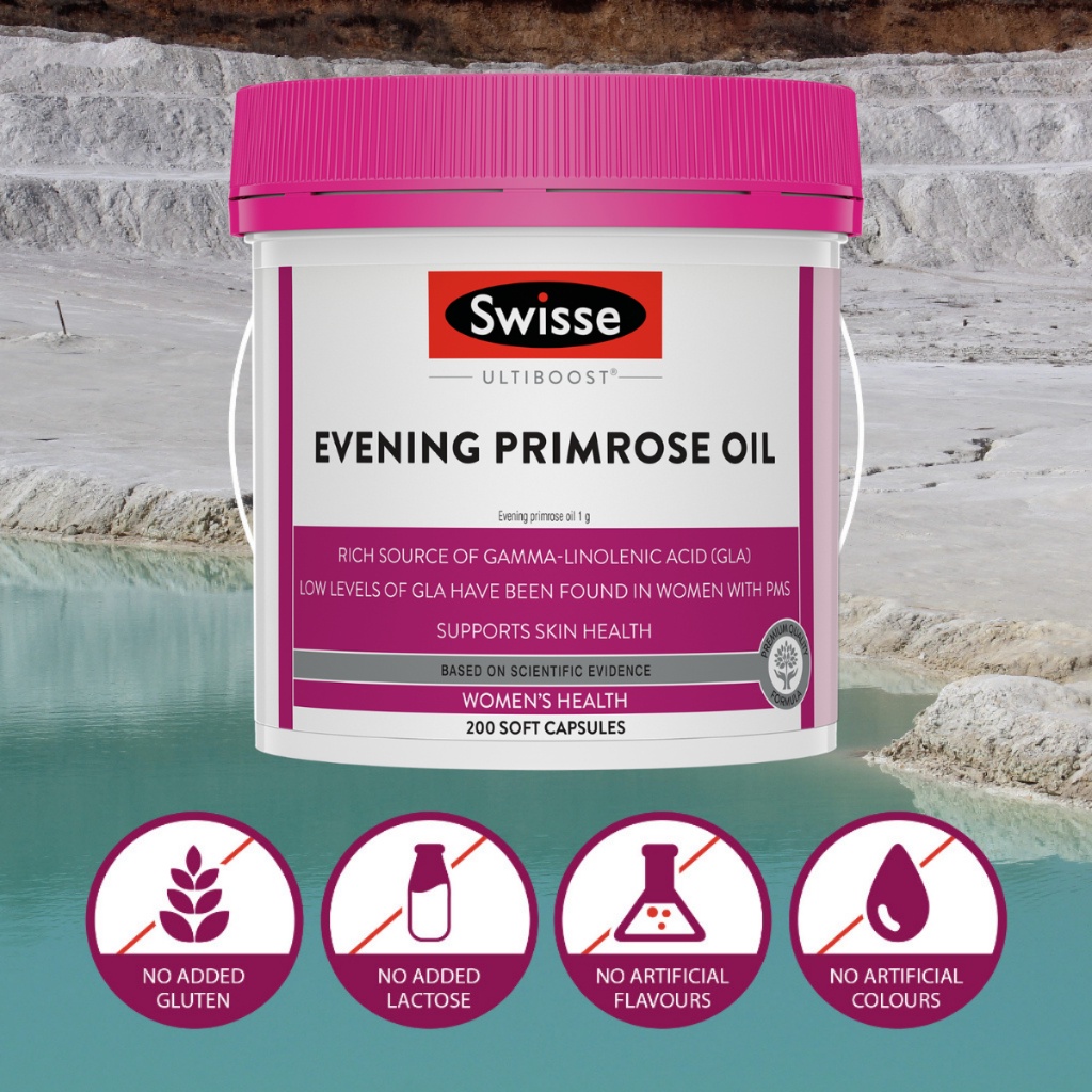 Swisse Ultiboost Evening Primrose Oil - Viên Uống Tinh Dầu Hoa Anh Thảo - 200 Viên - TD Shop
