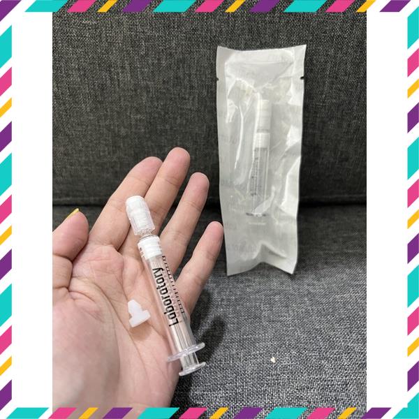 1 Chiếc XiLanh LABORATORY Hút Mỹ Phẩm 2ml + 1 Đầu Silicon Nắp Đậy Sản Phẩm - Tái Sử Dụng Nhiều Lần - Xi Lanh