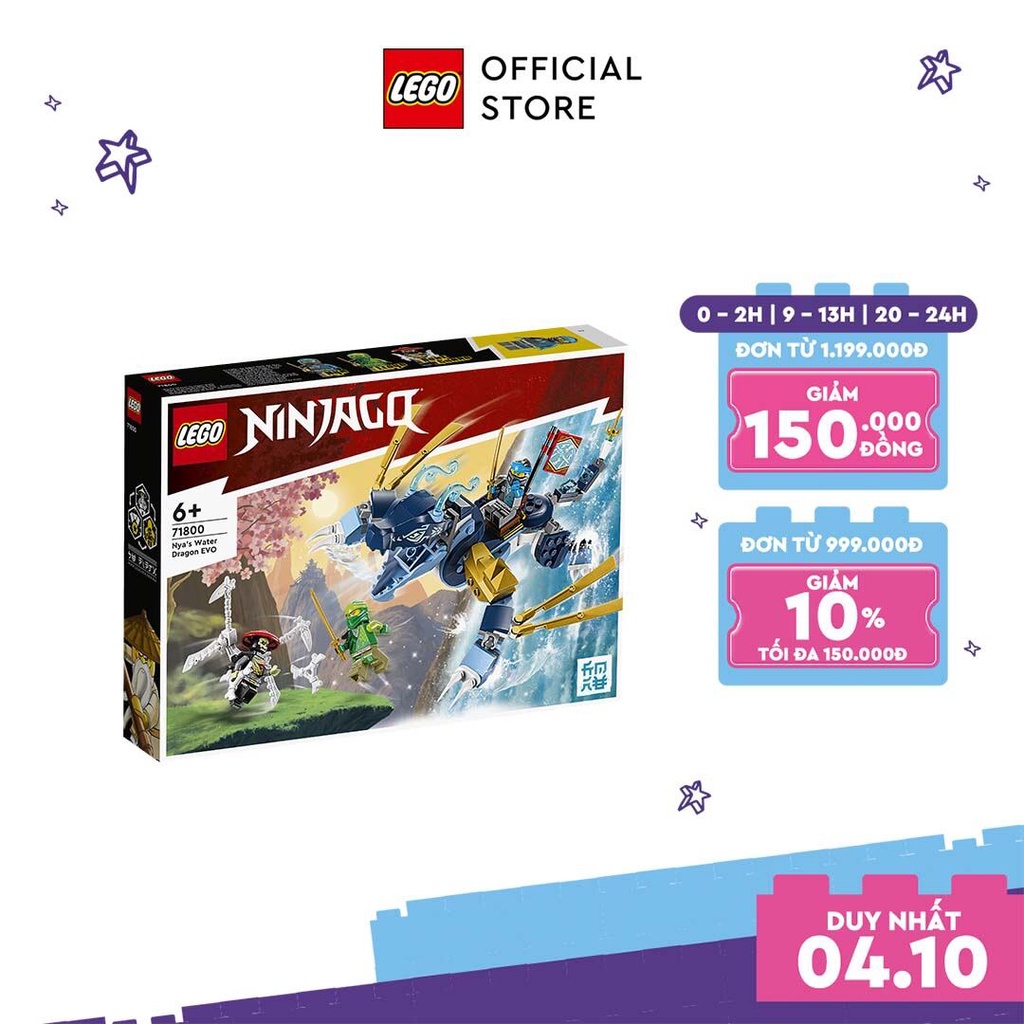 LEGO Ninjago 71800 Rồng Biển Tiến Hóa Của Nya (173 Chi Tiết)