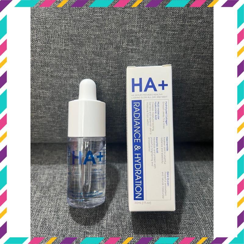 Serum - Tinh Chất Ha+ Radiance & Hydration Collagen Thuỷ Phân + Ha Đa Phân Tử Cấp Nước Sâu Căng Bóng Trẻ Hoá Da