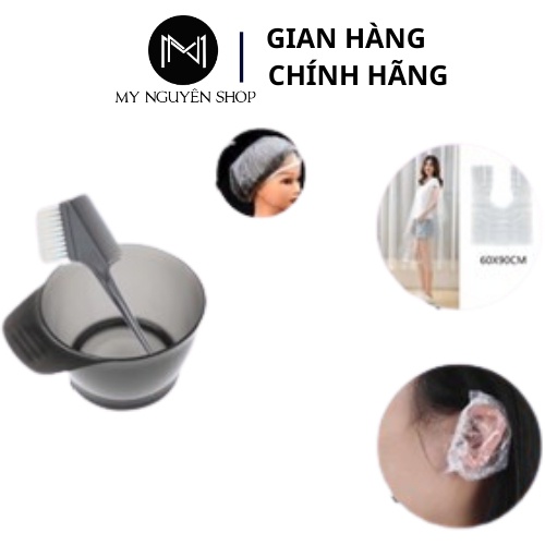 Dụng Cụ Nhuộm Tóc Cao Cấp - Lược nhuộm, Bát nhuộm, Gang tay, Mũ ủ tóc | My Nguyên Mall