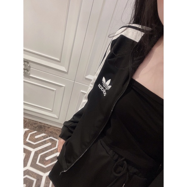 SỈ SET ÁO KHOÁ DÀI TAY MIX CHÂN VÁY SỌC CHO NỮ Q93864023