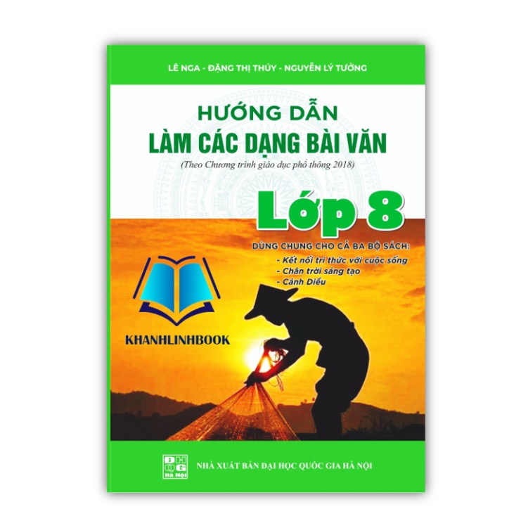 Sách - Combo 2 cuốn Hướng dẫn làm bài kiểm tra định kì + Hướng dẫn làm các dạng bài văn lớp 8