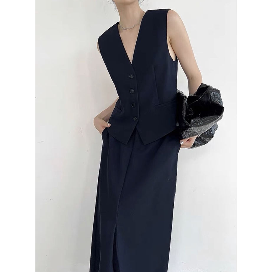 LYRA Áo gile chất thô Hàn, vạt trước chéo thời trang phong cách trẻ trung, cá tính - CSYAC0187