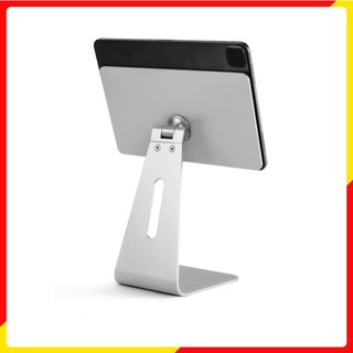 Giá đỡ nam châm từ tính hít máy tính bảng iPad Galaxy tab, máy đọc sách kindle nhôm nguyên khối xoay 360 độ