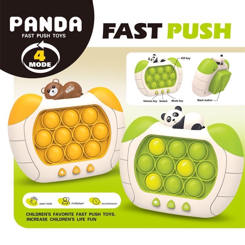 Đồ chơi máy chơi game Pop It điện tử pro giúp giảm căng thẳng, stress nhiều hình: Doremon, Kuromi, Hello Kitty