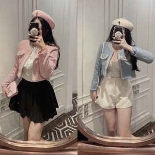 𝗩𝗶𝗱𝗲𝗼 𝗔̉𝗻𝗵 𝗧𝗵𝗮̣̂𝘁 ✔ áo khoác dạ nhũ viền ngọc 2 lớp có độn vai sang chảnh