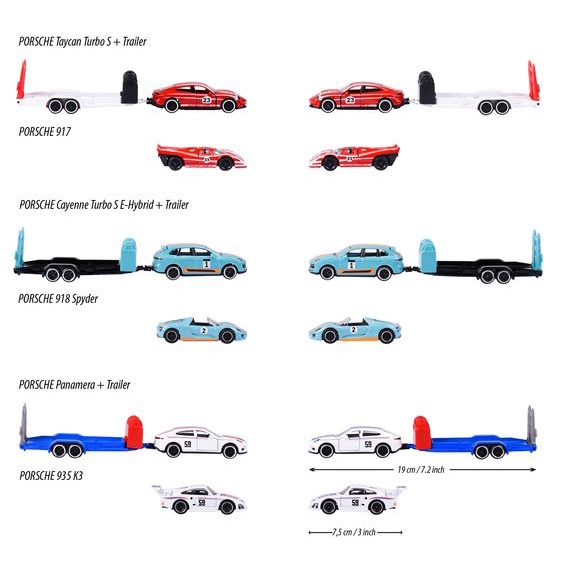 Xe Mô Hình MAJORETTE Porsche Motorsport Race Trailer 212053112 - Simba Toys Vietnam