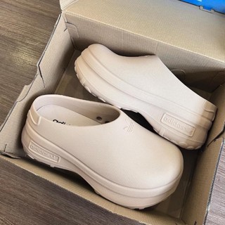 Giày sục adidas đế cao 5cm bản unisex siêu cấp AD full logo - Sục nam nữ trendy