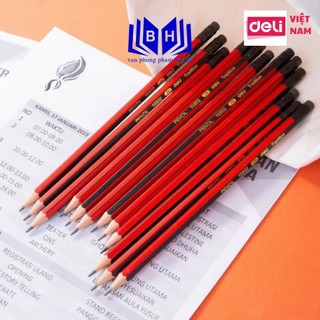 Combo 6 - 12 chiếc Bút chì DeLi 2B E10902 ( 10902 ) - thân lục giác