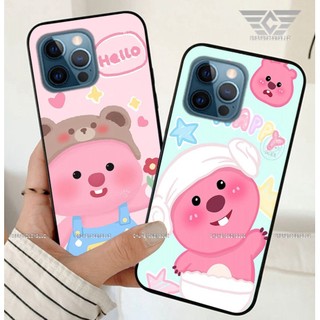 Ốp lưng iphone 12 pro / ip 12 pro max lợn, heo loopy dễ thương