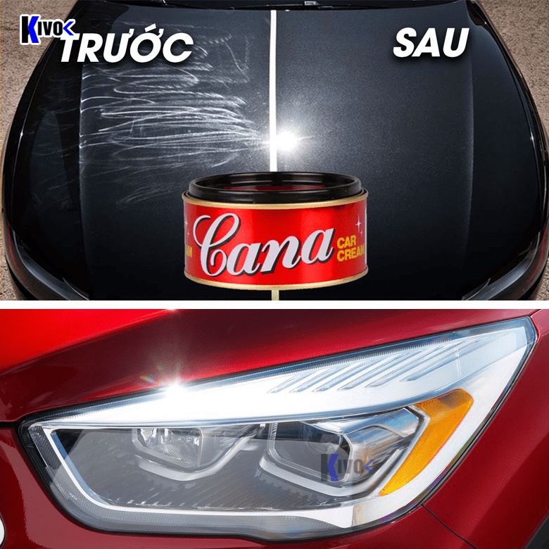 Rẻ vô địch Xi Đánh Bóng Cana Car Cream Thái Lan 100G-220G/ Cana Đánh Bóng Vỏ Xe, Kim Loại , Đồ Gỗ , Mặt Đá