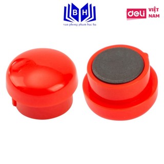Nam châm gắn bảng 15mm deli - 1 vỉ - e7823