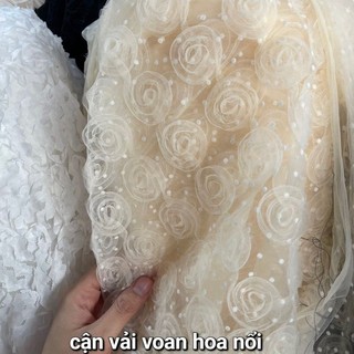 Đầm ren hoa cổ yếm