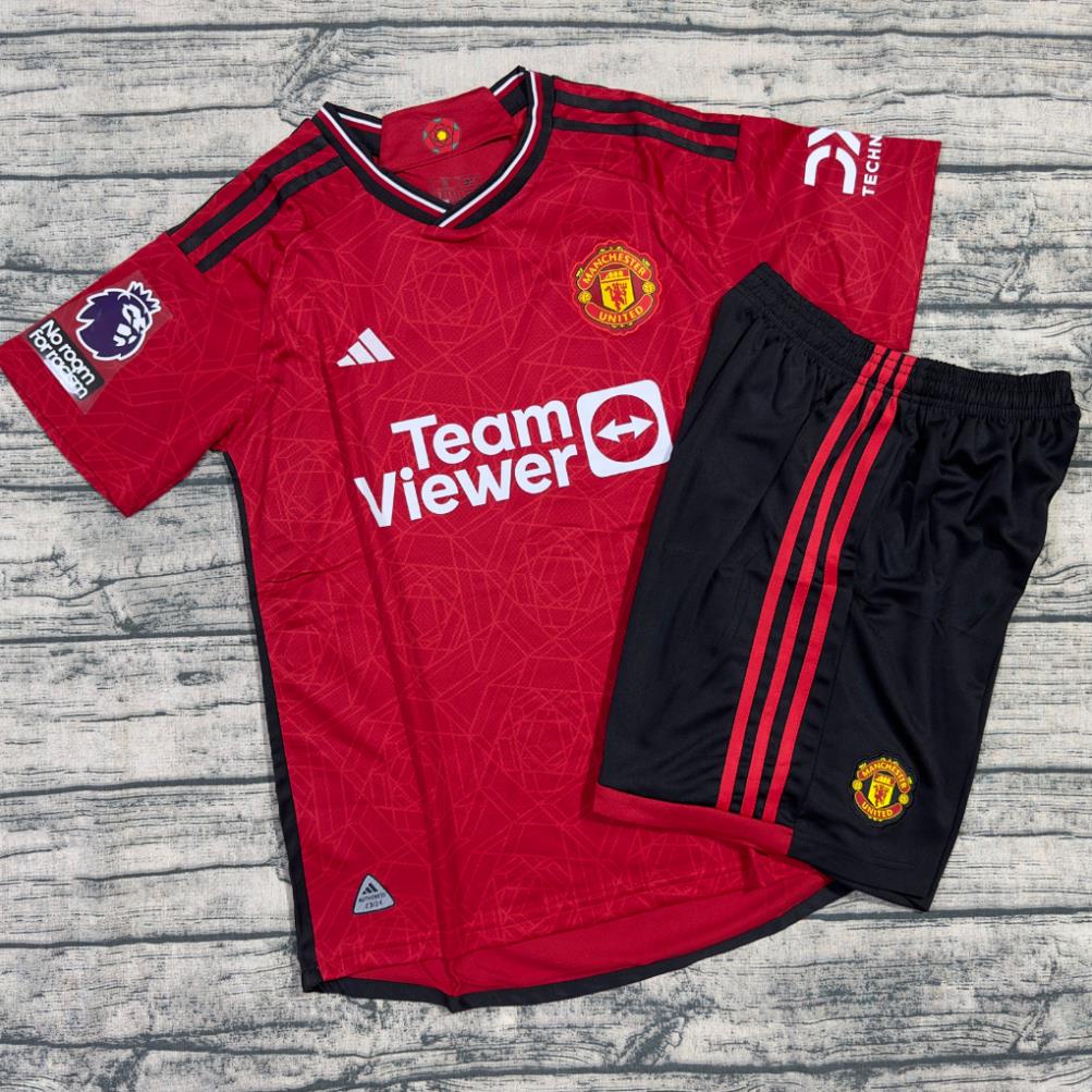 011 Bộ Quần Áo Bóng Đá Câu Lạc Bộ Manchester United Mùa Giải 23/24 - Vải Thái Cao Cấp MU phom Châu Âu 43-90kg