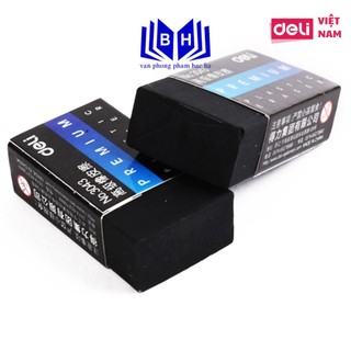 Gôm tẩy đen 2b deli, 40×22×12mm - e3043
