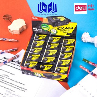 Combo 10 viên Gôm tẩy đen 2B Deli, 40×22×12mm - E3043 ( 3043 )