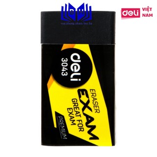 Combo 10 viên Gôm tẩy đen 2B Deli, 40×22×12mm - E3043 ( 3043 )
