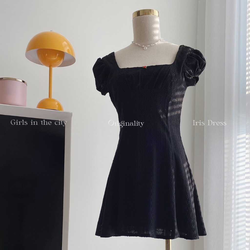 ORIGINALITY - ĐẦM NGẮN REN THUN - IRIS DRESS