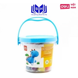 Sáp nặn/ đất nặn 12/ 24 màu + khuôn deli 7022/ 7031