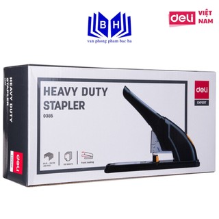 Dập ghim/ Bấm ghim hỗ trợ lực đại Deli 0385 - dập cao nhất 210 trang
