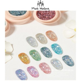 Gel nhũ kim tuyến nhiều màu trang trí móng tay