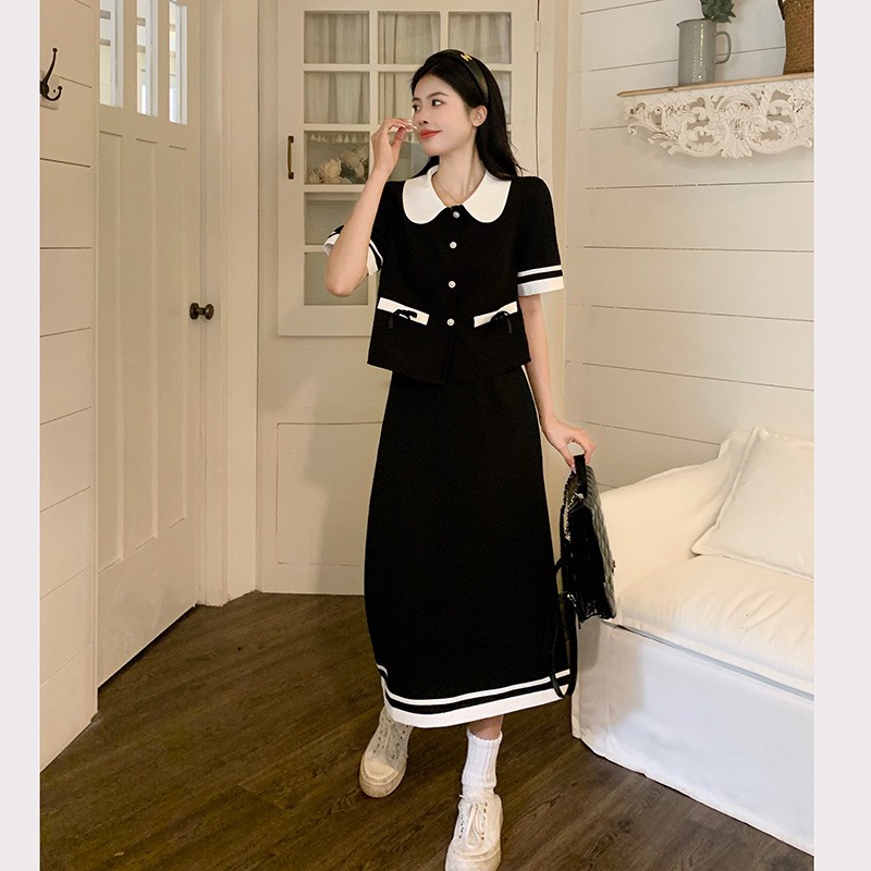 Set váy BIGSIZE55-95KG túi nơ M1439