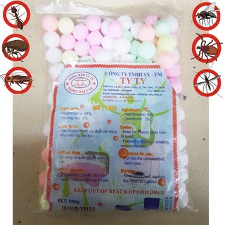 Long não đuổi côn trùng, long não đuổi chuột thơm bịch 1kg viên lớn - viên trắng