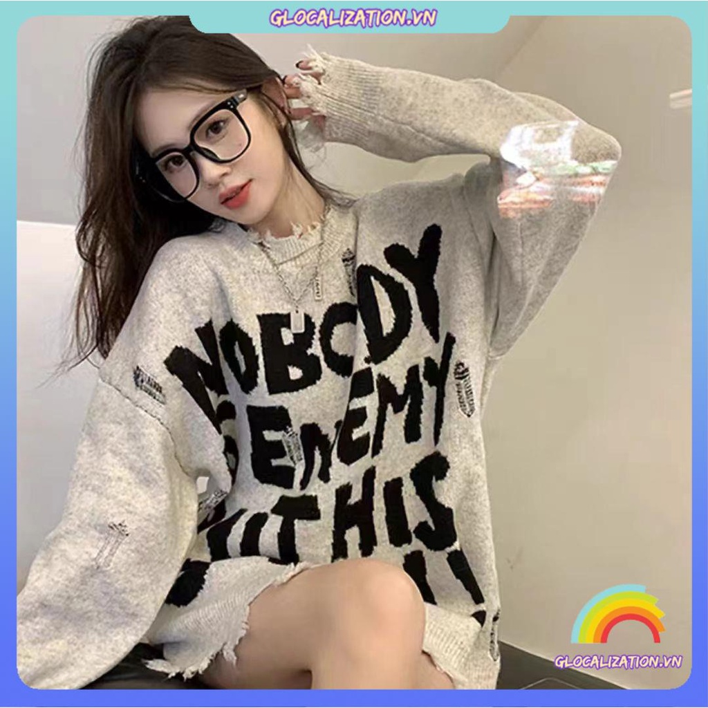 Áo Len Nữ Rách Phong Cách Mùa Thu Mới 2023
