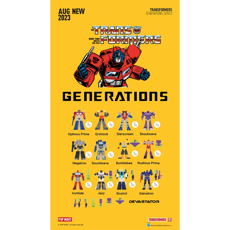 Mô Hình Đồ Chơi POP MART Transformers Generations 6941848232632 - Giao hàng ngẫu nhiên