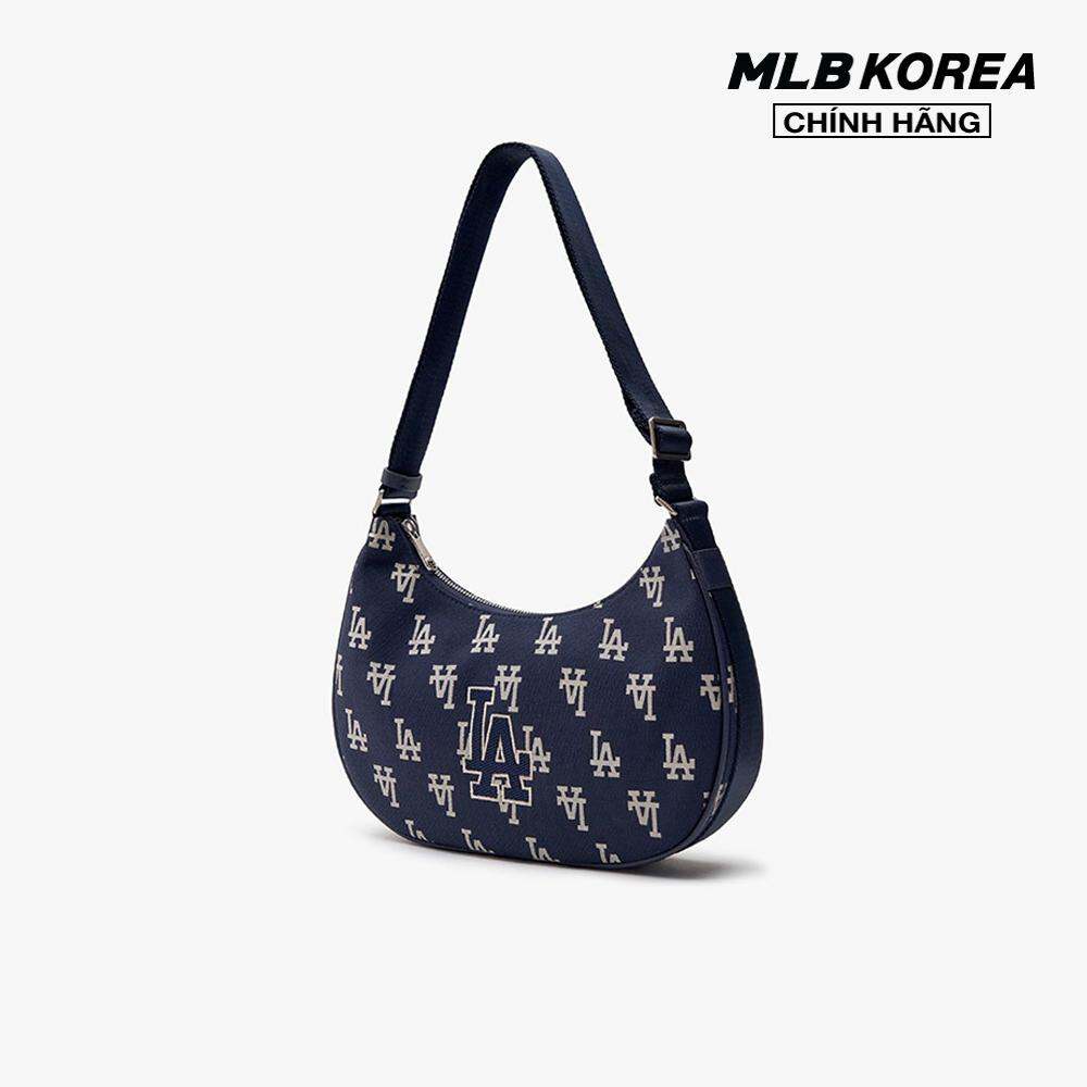 MLB - Túi đeo vai nữ chữ nhật Big Classic Monogram Jacquard Hobo 3ABQL023N-07NYD