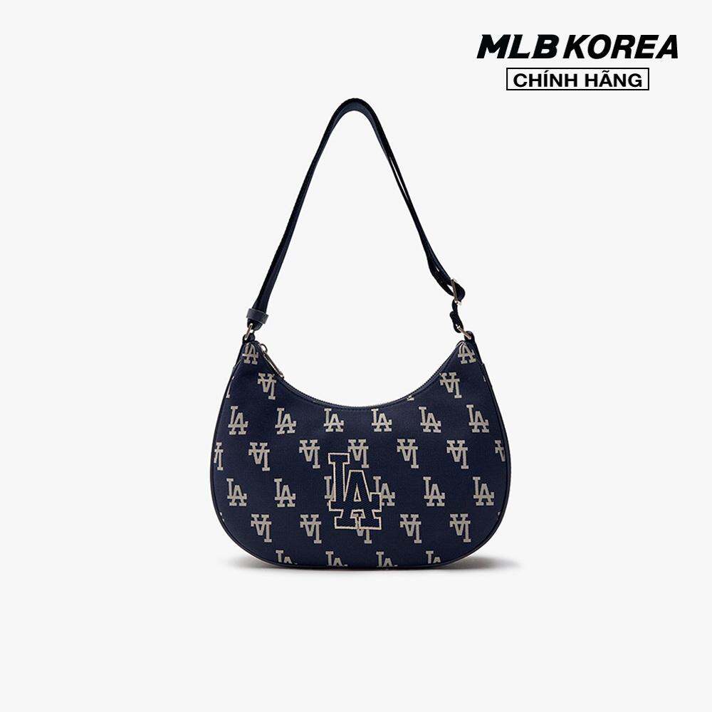 MLB - Túi đeo vai nữ chữ nhật Big Classic Monogram Jacquard Hobo 3ABQL023N-07NYD
