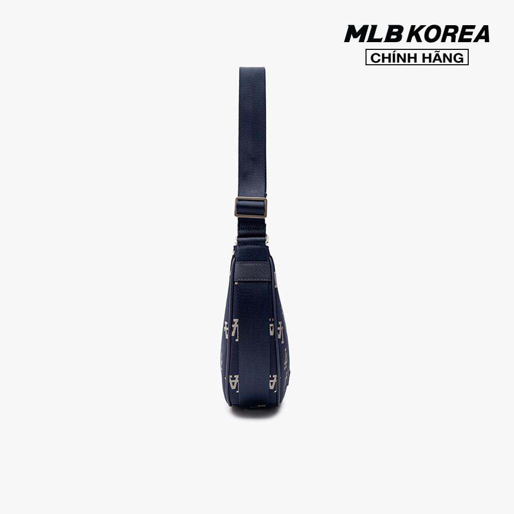 MLB - Túi đeo vai nữ chữ nhật Big Classic Monogram Jacquard Hobo 3ABQL023N-07NYD