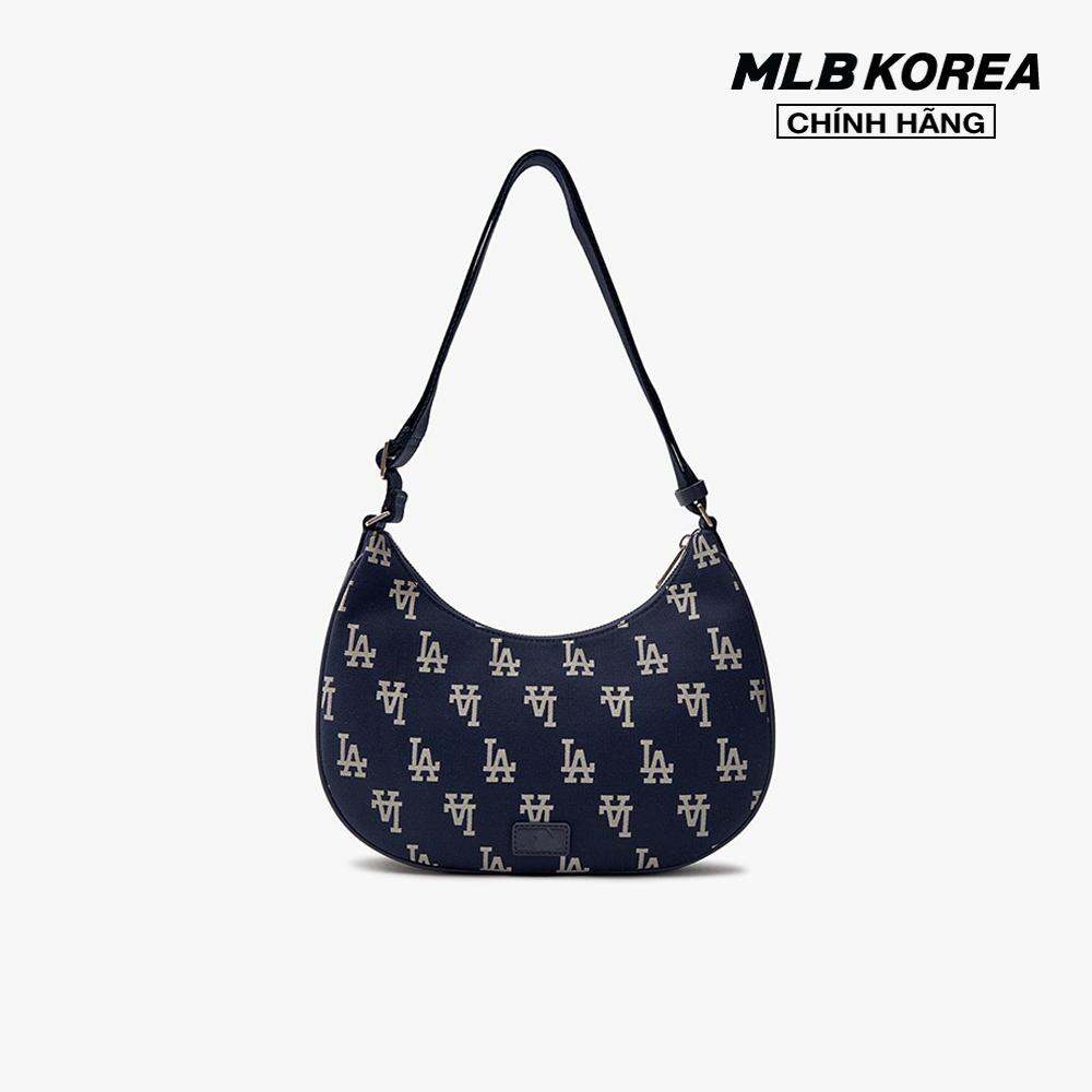 MLB - Túi đeo vai nữ chữ nhật Big Classic Monogram Jacquard Hobo 3ABQL023N-07NYD