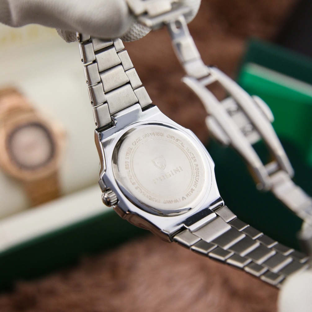 Đồng Hồ Nam PAGINI TN Đính Đá, Đúc Đặc Nguyên Khối, Full Dạ Quang - Chống Nước Chống Xước - Bảo Hành Chính Hãng 1 Năm