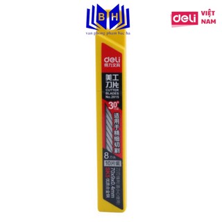 Lưỡi dao trổ Deli 30 độ E2015 - 2015 ( 10 lưỡi/ hộp )