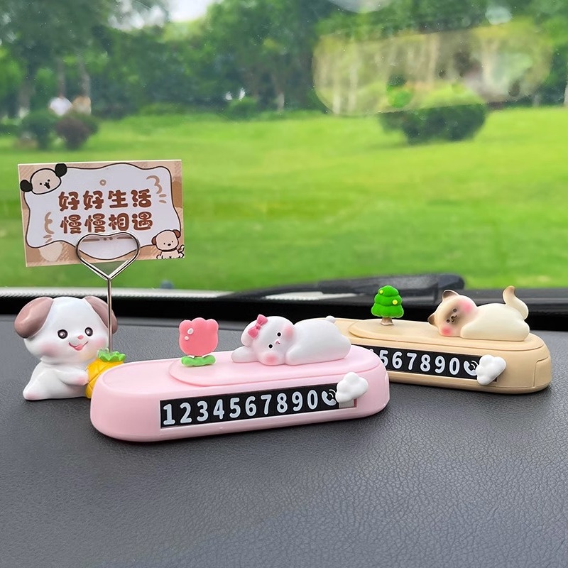 Bảng Số Điện Thoại Đỗ Xe Hơi Tạm Thời Từ Tính Trang Trí Nội Thất Cho Nữ