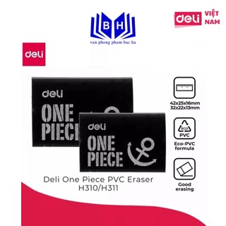 Gôm tẩy 4b black color one piece - deli h310/ h311