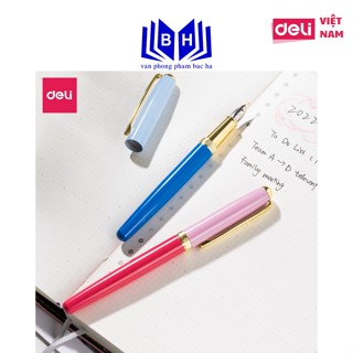Bút máy kim khí Deli - kiến thiết trẻ trung, ngòi bút tốt cao, sắc màu tối tân - Có hộp đựng - CQ890 ( Q890 )