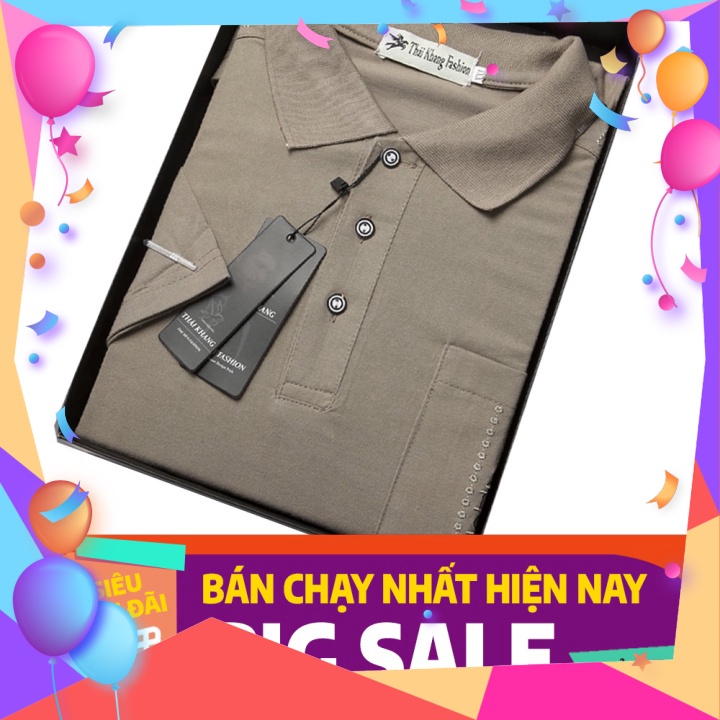 Áo Thun Nam Trung Niên, Áo thun Nam Người Lớn Tuổi Ngắn Tay Vải Cotton Co Giản Size 85Kg kemduo