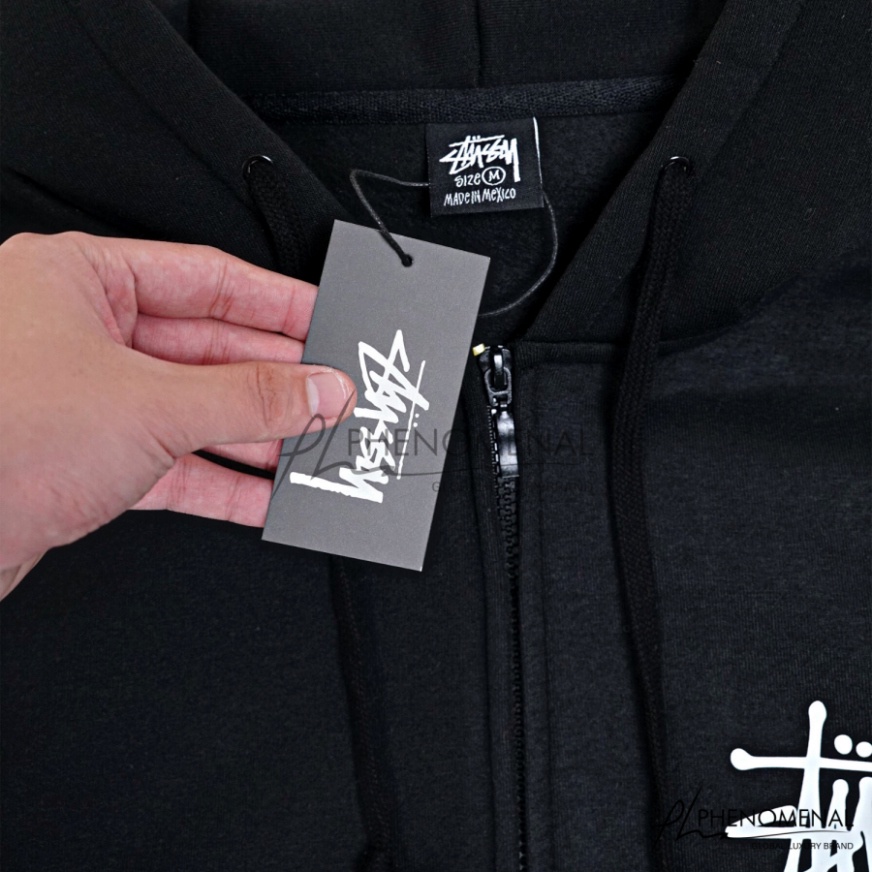 ÁO HOODIE ZIP STUSSY BASIC LOGO , ÁO ZIP STUSSY LOGO NAM NỮ UNISEX