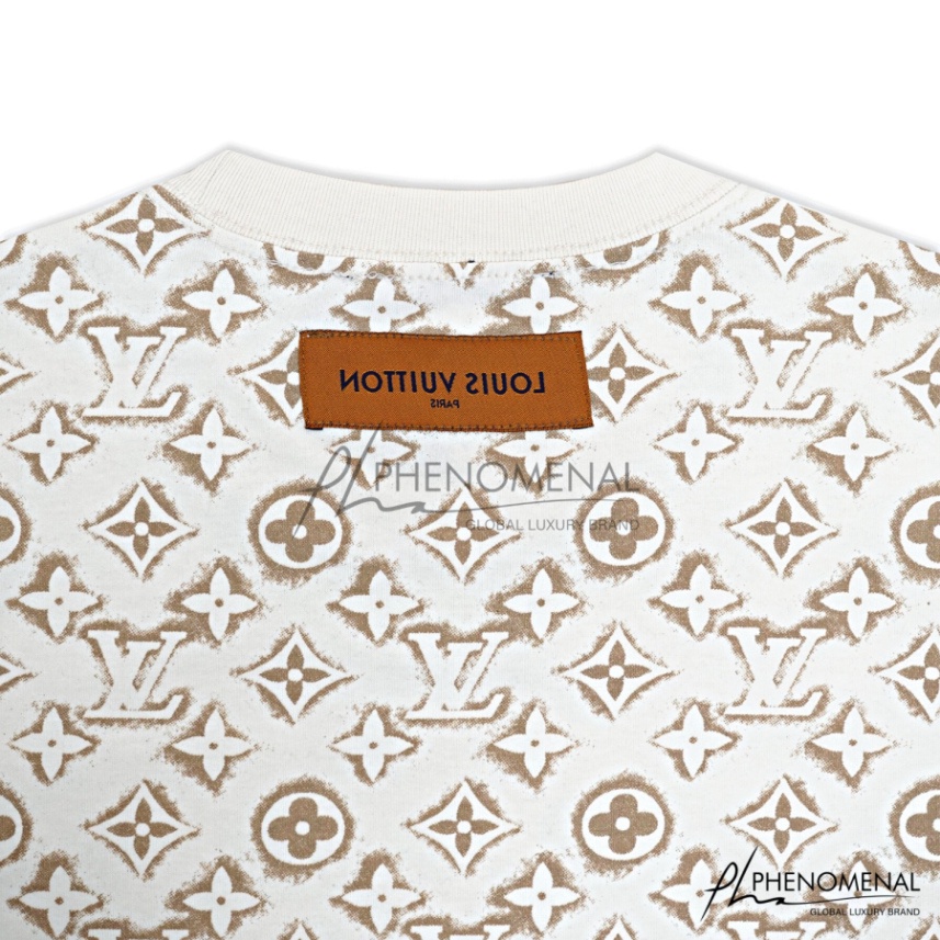 ÁO THUN LV SAND MONOGRAM , ÁO THUN LV FULL LOGO NAM NỮ UNISEX