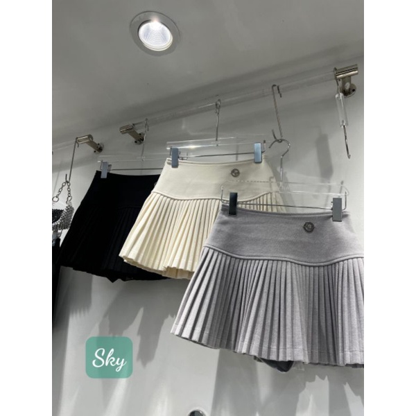 Chân váy xếp ly dạ QC