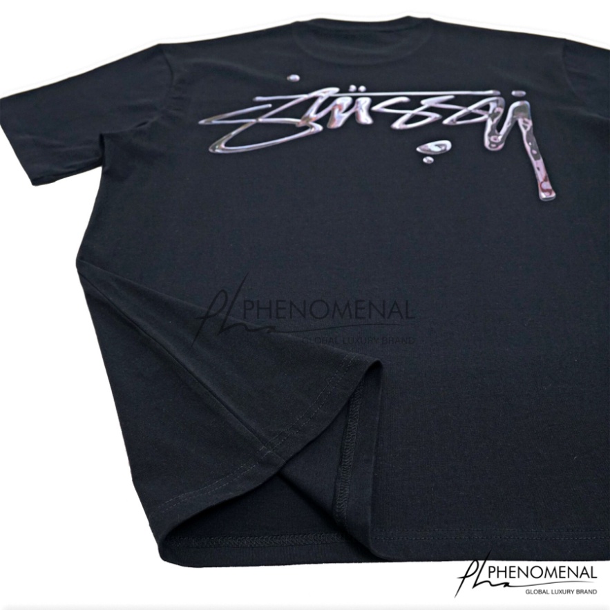Áo Stussy Mercury Thủy Ngân - Chất 100%cotton mịn dày 250GSM nặng trên 300gram