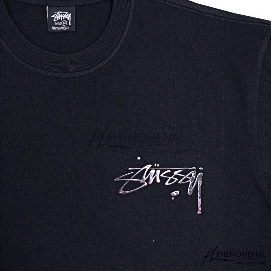 Áo Stussy Mercury Thủy Ngân - Chất 100%cotton mịn dày 250GSM nặng trên 300gram