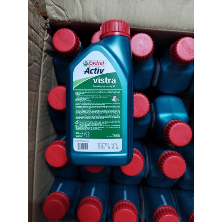 Rẻ vô địch Dầu nhớt Castrol Vistra Activ xe số CHÍNH HÃNG 800ml