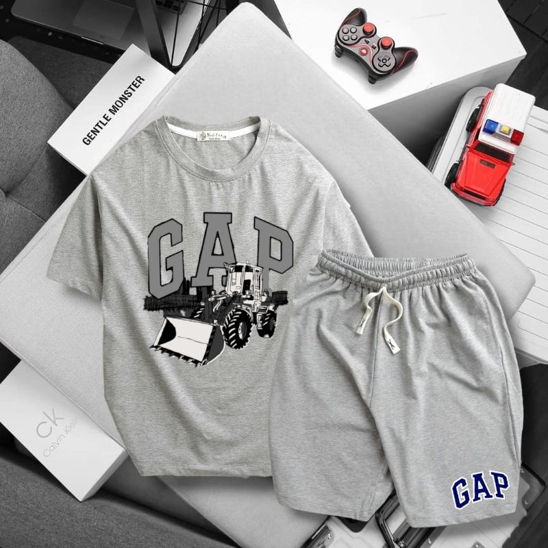 ⛔🔥Bộ Gap tay ngắn thun cotton size đại cồ bé trai 28-65kg