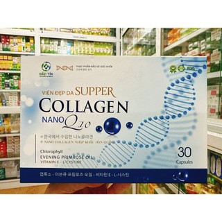 Viên đẹp da supper collagen nano q10 _chai 30 viên