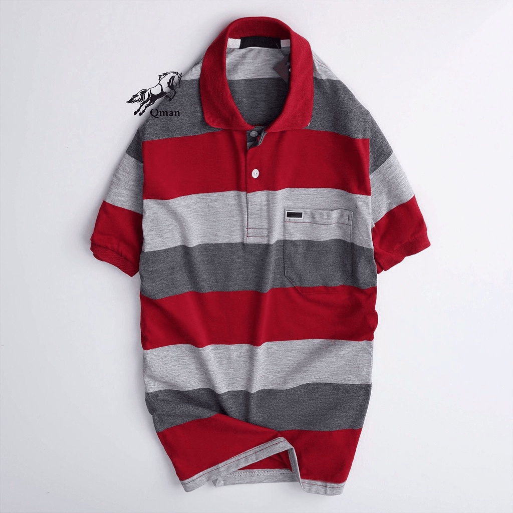 RẺ VÔ ĐỊCH  Áo thun nam trung niên ba sọc ngang vải mềm mịn, hút mồ hôi, không ra màu A0012 trungniennam