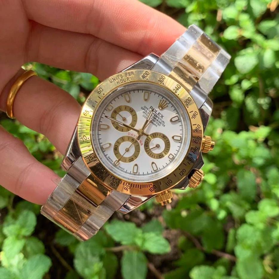Đồng Hồ Nam Daytona Cosmograph 116503 Yellow Gold - Size 40mm mặt trắng vỏ vàng